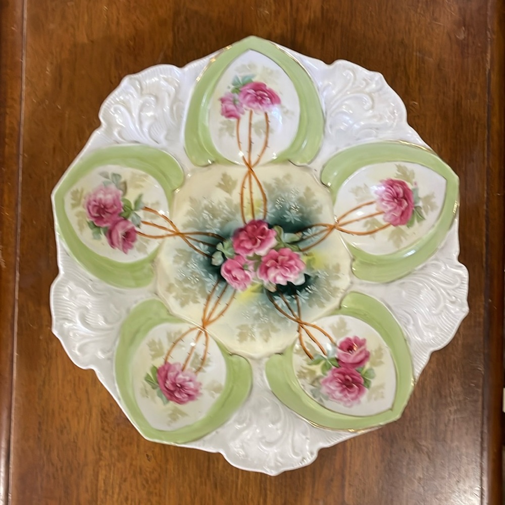 RS Prussia Antique Porcelain Hand Painted Signed Bowl